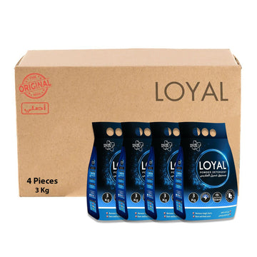 Loyal Powder Detergent 3KG | Pack of 4 | CTN