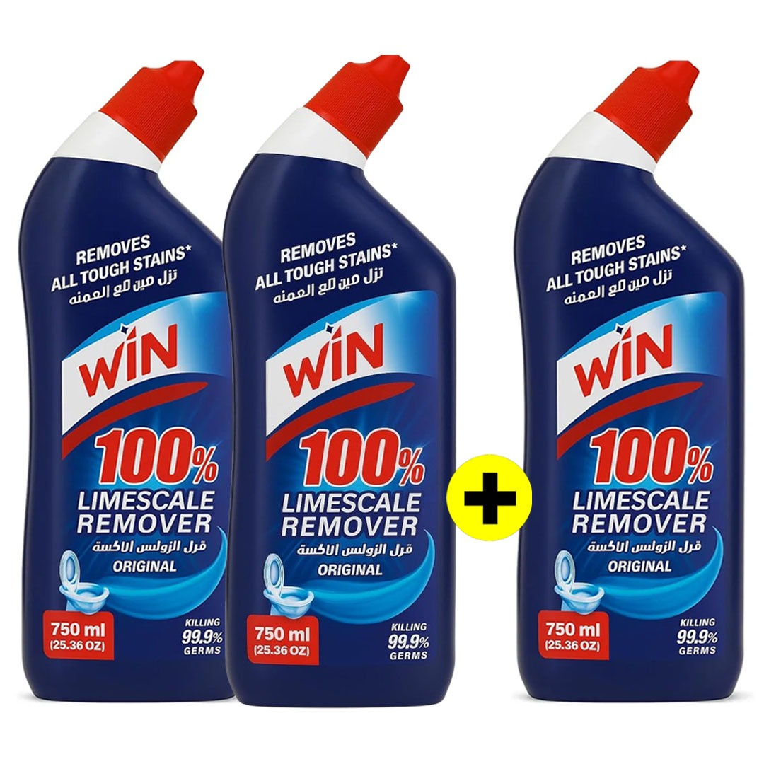 WIN Toilet Cleaner Original 750ml (2+1 FREE)