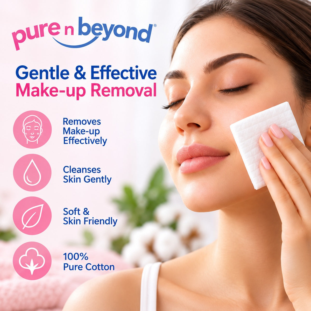 Pure n Beyond Cosmetic pads 100pcs