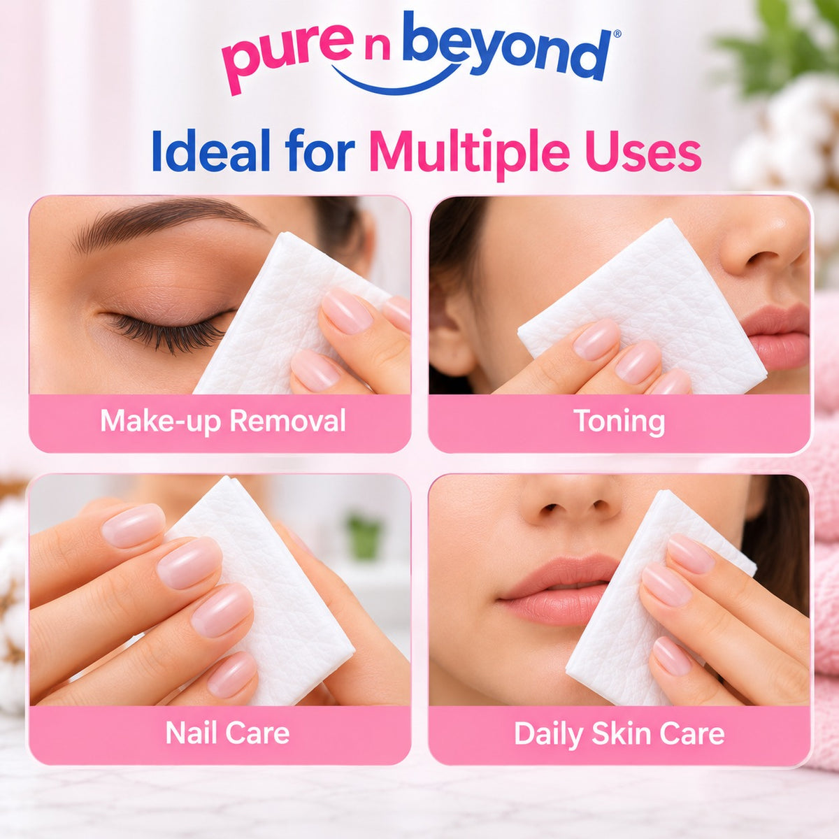 Pure n Beyond Cosmetic pads 100pcs