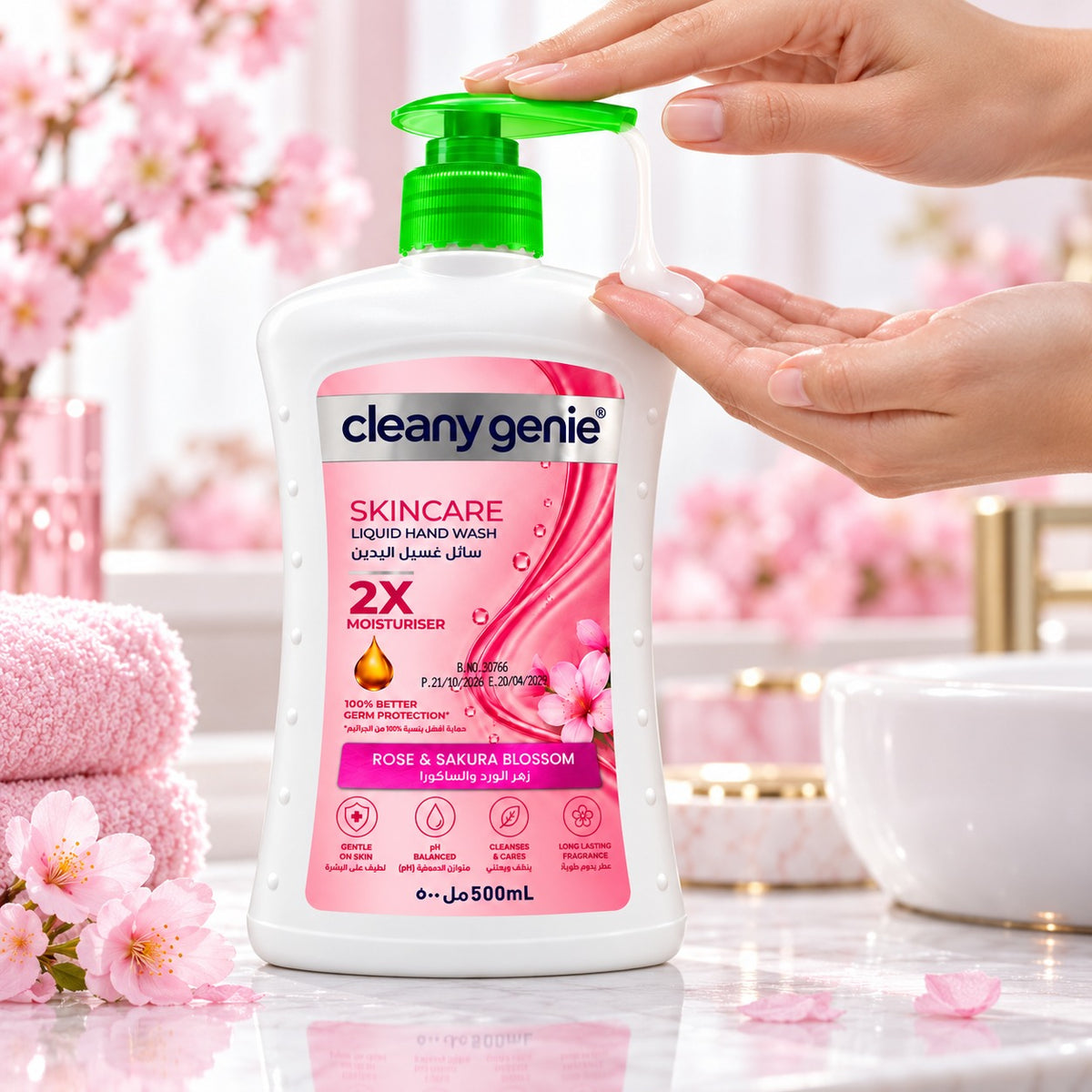 CG Liquid Hand wash 500ml Skincare Rose & Sakura Blossom