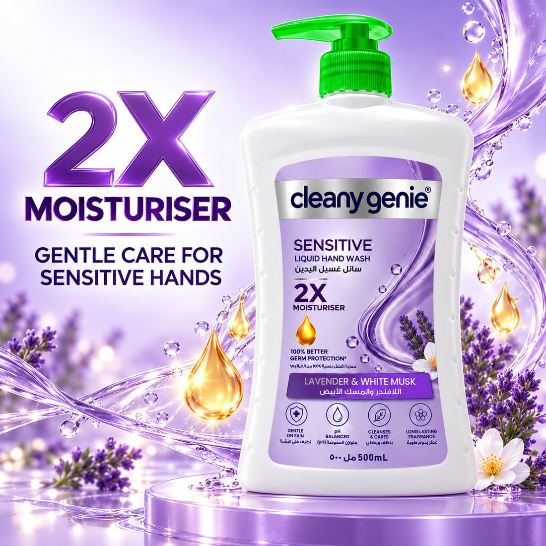 CG Liquid Hand wash 500ml Sensitive Lavender & White Musk