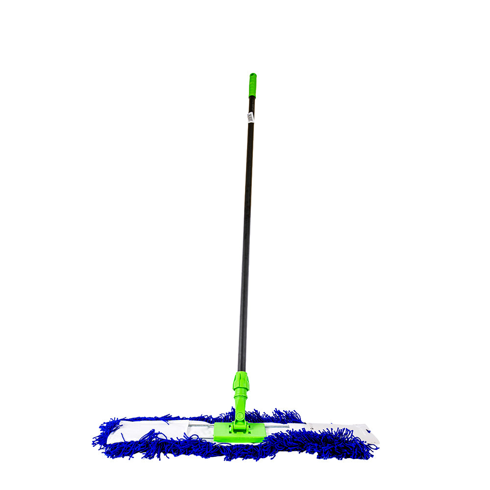 ممسحة غبار قطنية فائقة الجودة 40 سم بمقبض تلسكوبي حديدي 135 سم (ممسحة لولي)