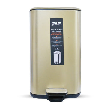 سلة مهملات 12 لترًا جولدن جافا JH8857