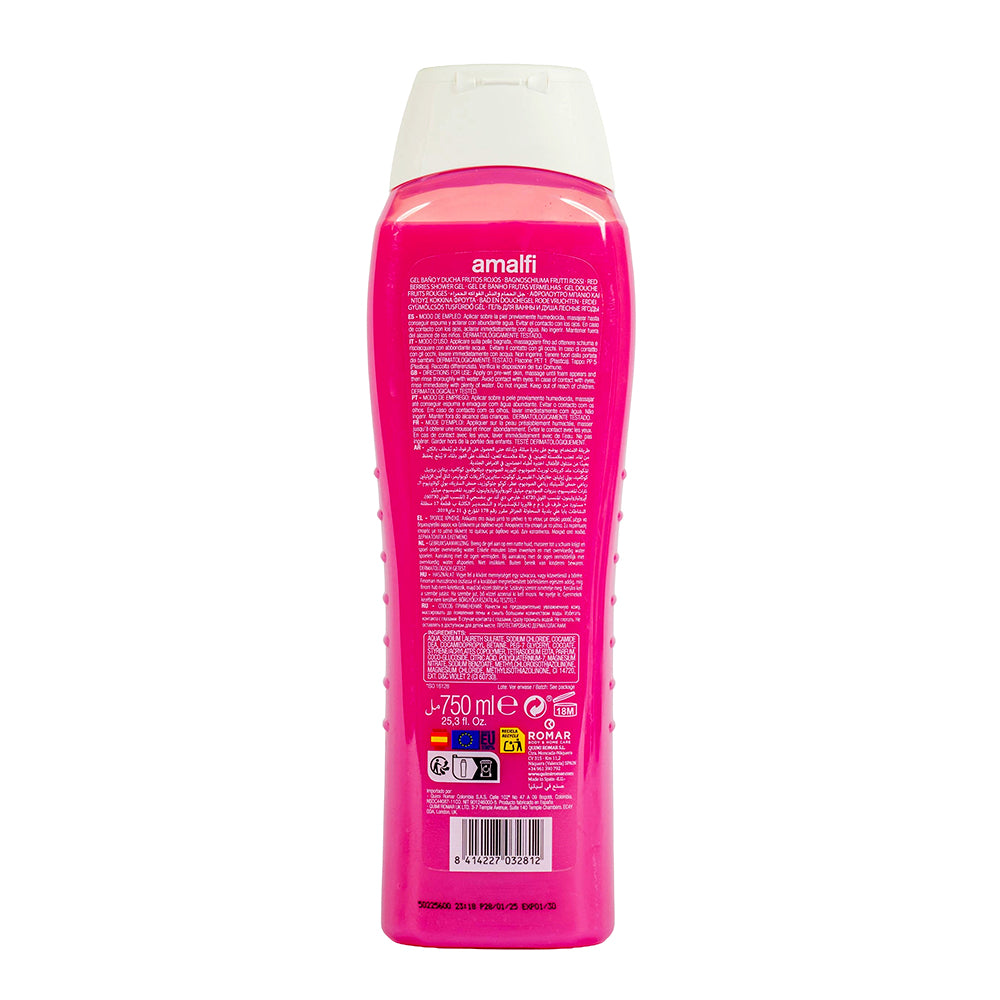 AMALFI SHOWER GEL RED FRUITS 750 ML