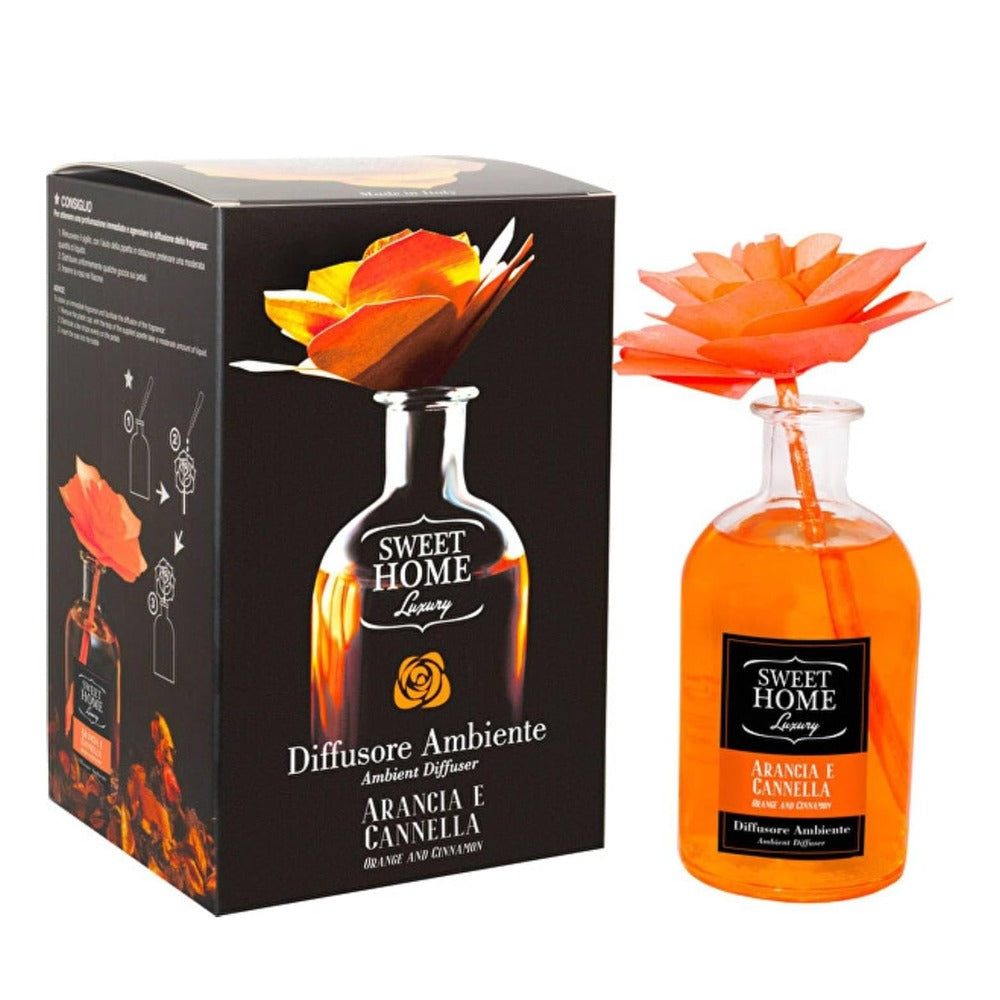 Sweet Home Luxury Ambient Fragrance 250ml with Orange Roseorange  & Cinnamon 250ml