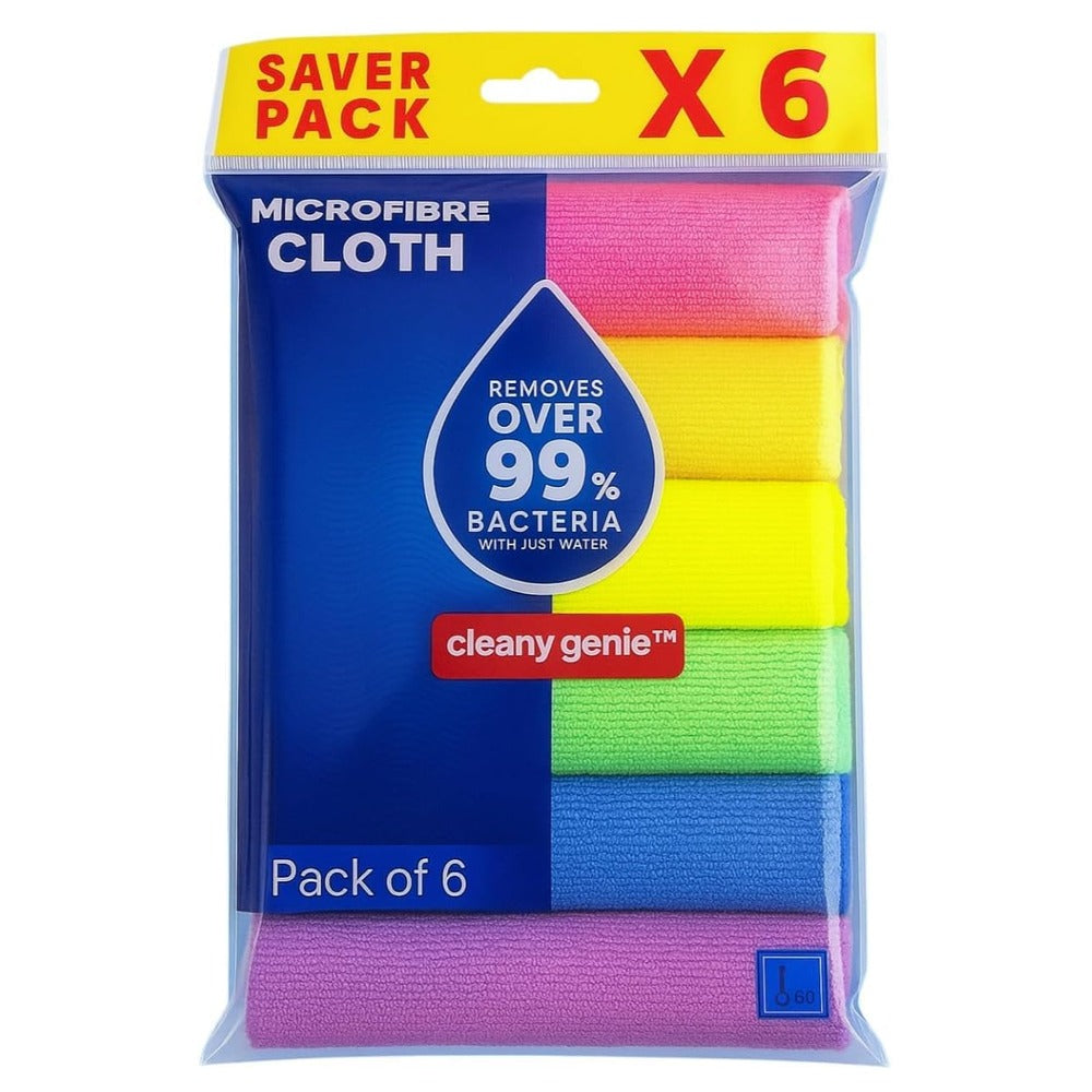 مجموعة من 6 قطع قماش من الألياف الدقيقة من كليني جيني