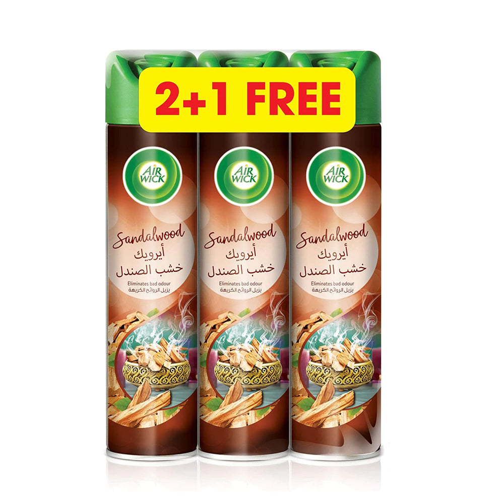 Air Wick Aerosol Sandal Wood 300ML (2+1)