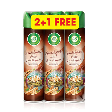 Air Wick Aerosol Sandal Wood 300ML (2+1)