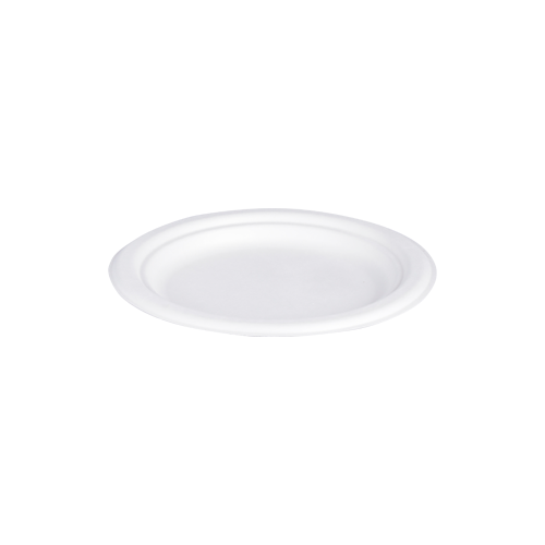 Bio Bagasse Round Plate 7" | 25 PCS
