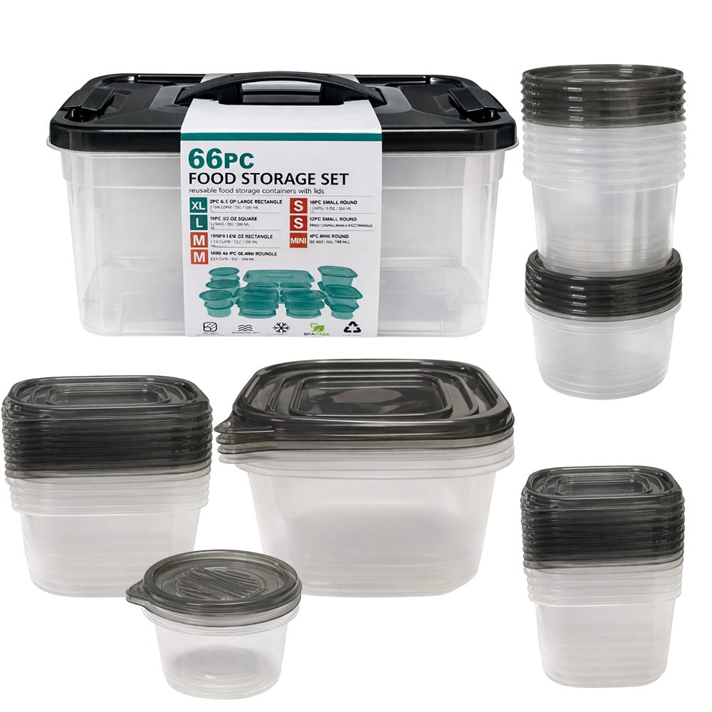 Plastic Container 66 pcs Set PP