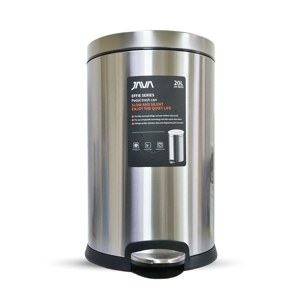 سلة مهملات فولاذية سعة 20 لترًا من JAVA JH8856