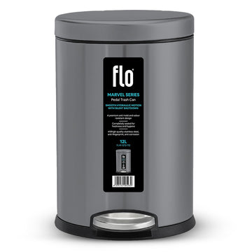 FLO DUSTBIN - MARVEL TITANIUM GRAY 12L