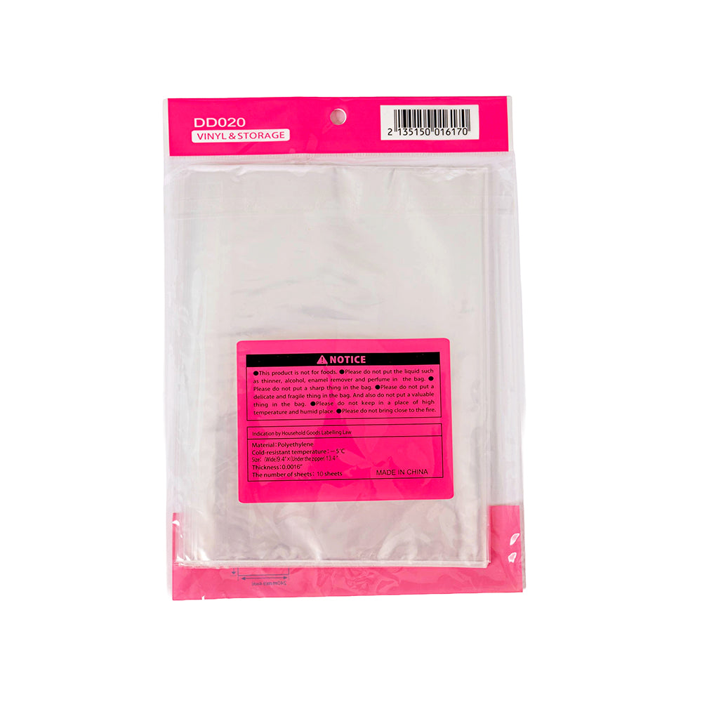 حقيبة بسحاب - مقاس صغير: 24*34 سم - 10 قطع/حقيبة #DD020