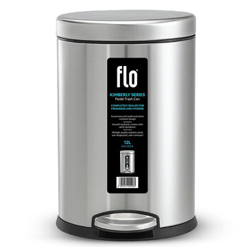 FLO S.S DUSTBIN - KIMBERLY  MATT STEEL 12L