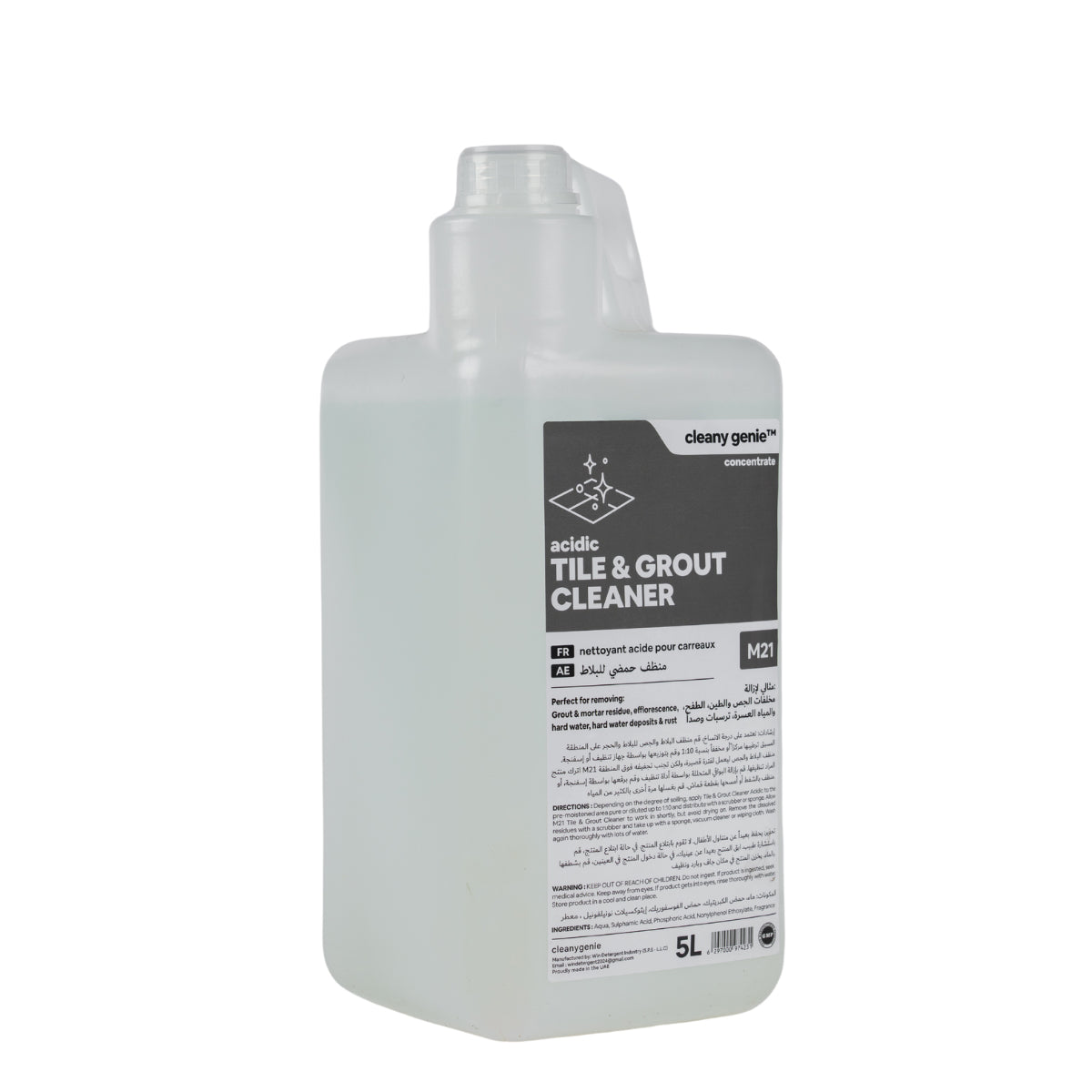 Acidic Tile & Grout Cleaner M21 | 5L
