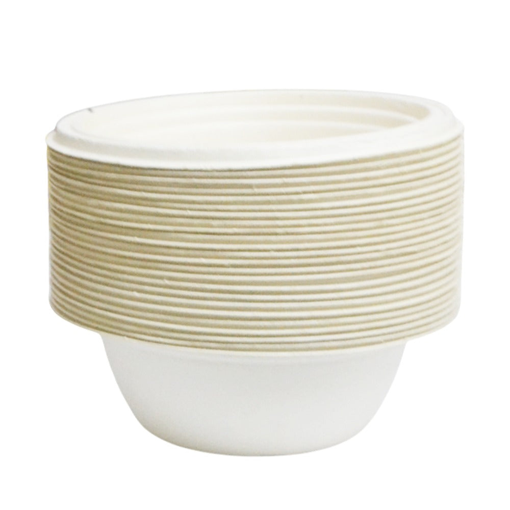 أوعية شوربة من قصب السكر العضوي، سعة 1000 مل (32 أونصة) - عبوة من 25 قطعة