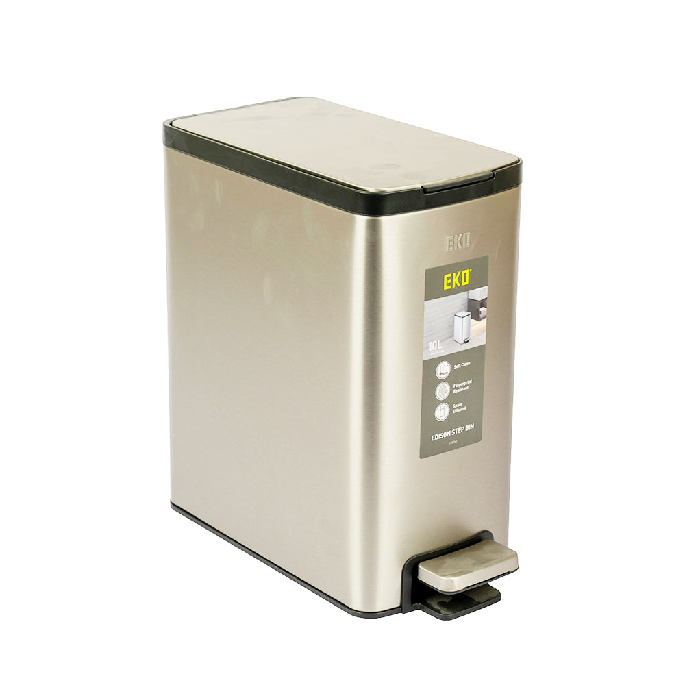 سلة مهملات EKO EDISON SLIM STEP BIN سعة 10 لتر