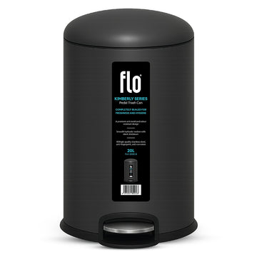 FLO S.S DUSTBIN - KIMBERLY BLACK 20L