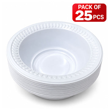 Round Plastic Bowl Big | 25 PCS