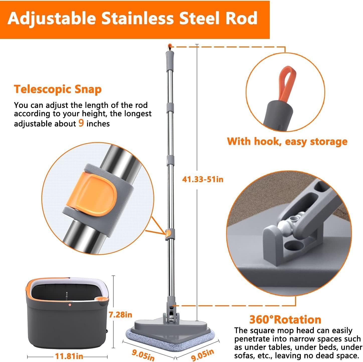 CG SQUARE SPIN MOP
