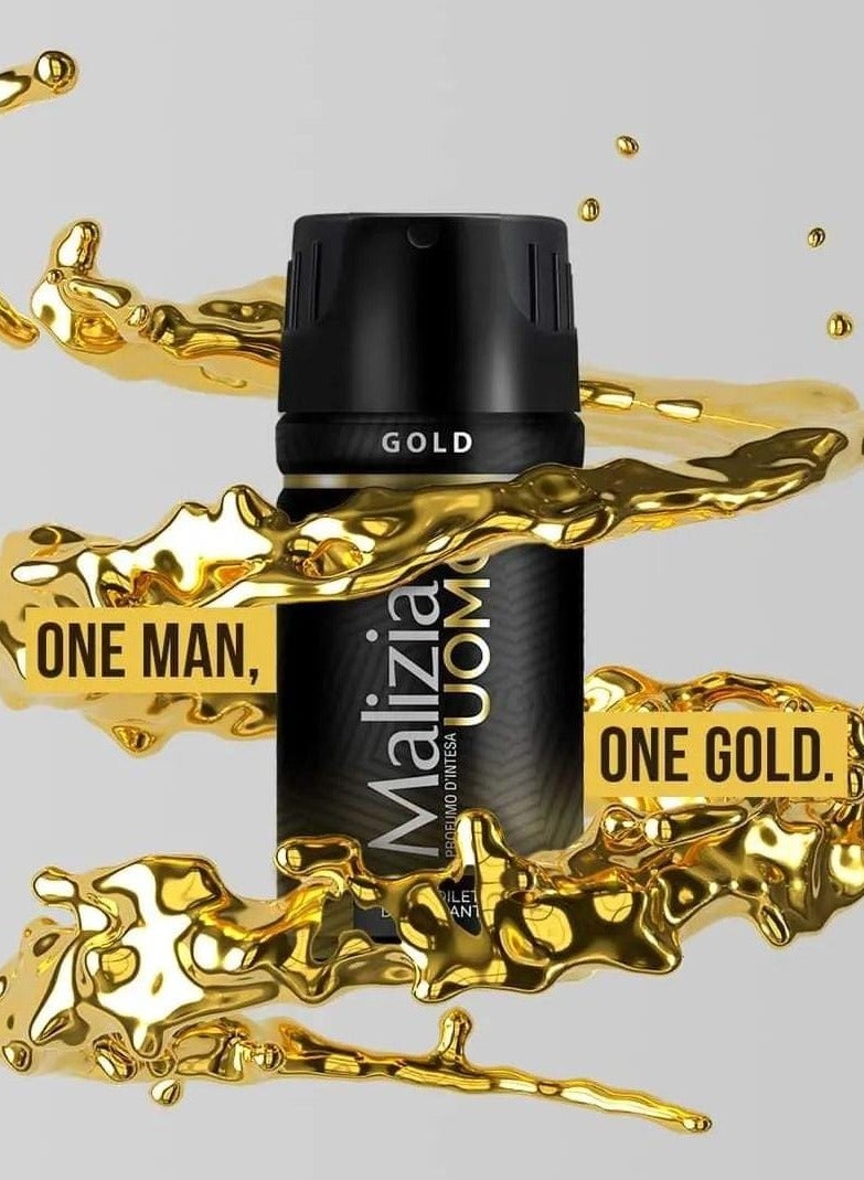Malizia Uomo Deodorant Gold 150ml