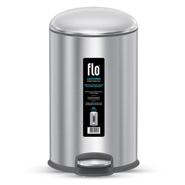 FLO S.S DUSTBIN - LUXE  MATT STEEL 20L