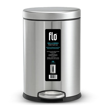 FLO S.S DUSTBIN - DELLA MATT STEEL 12L