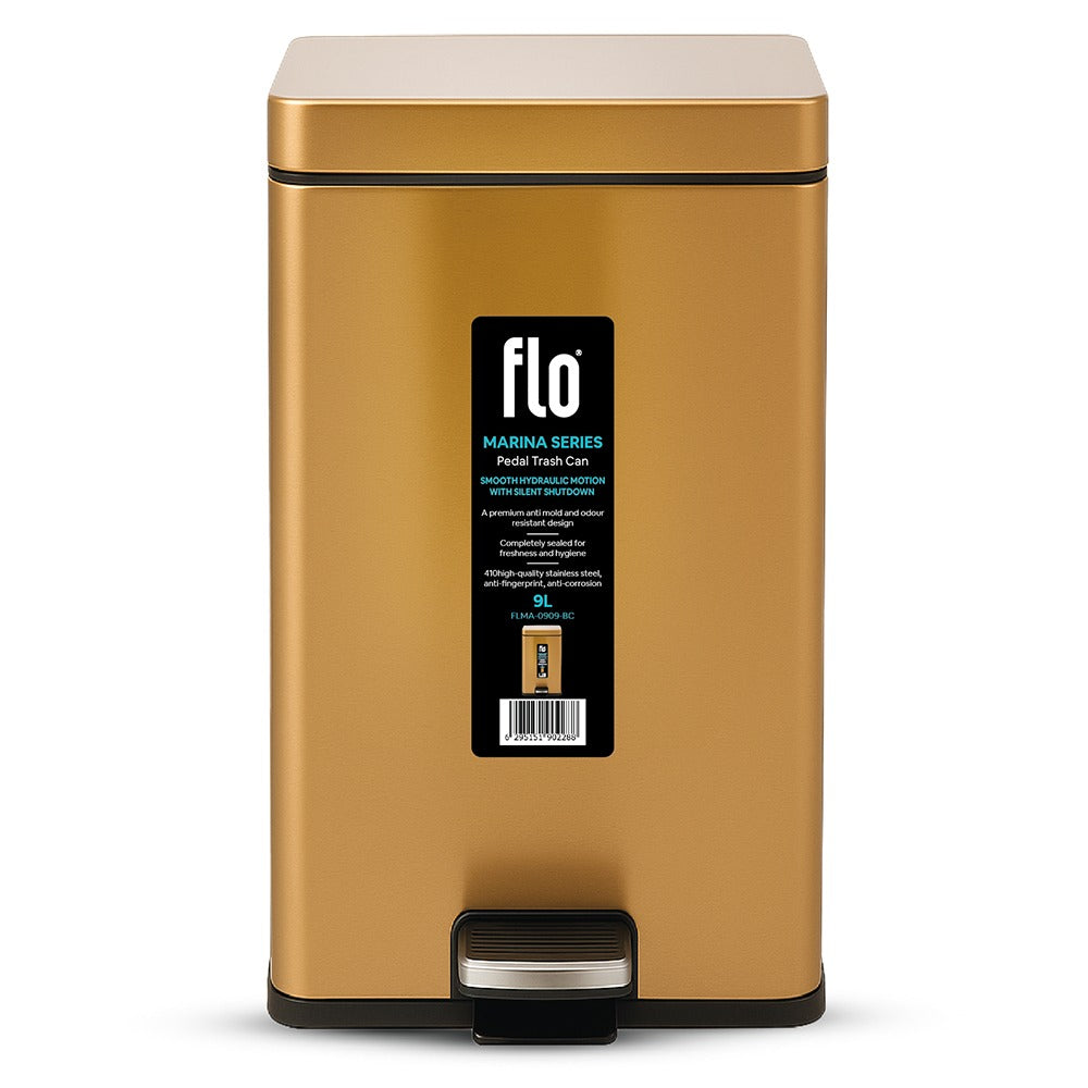 FLO DUSTBIN - MARINA BRONZE 9L
