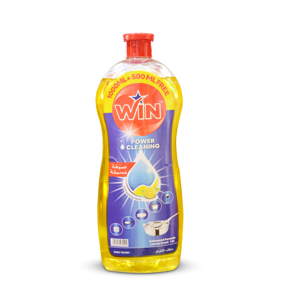 WIN DISHWASH LEMON 1.5L