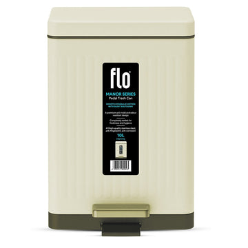 FLO DUSTBIN - MANOR  MILK WHITE 10L