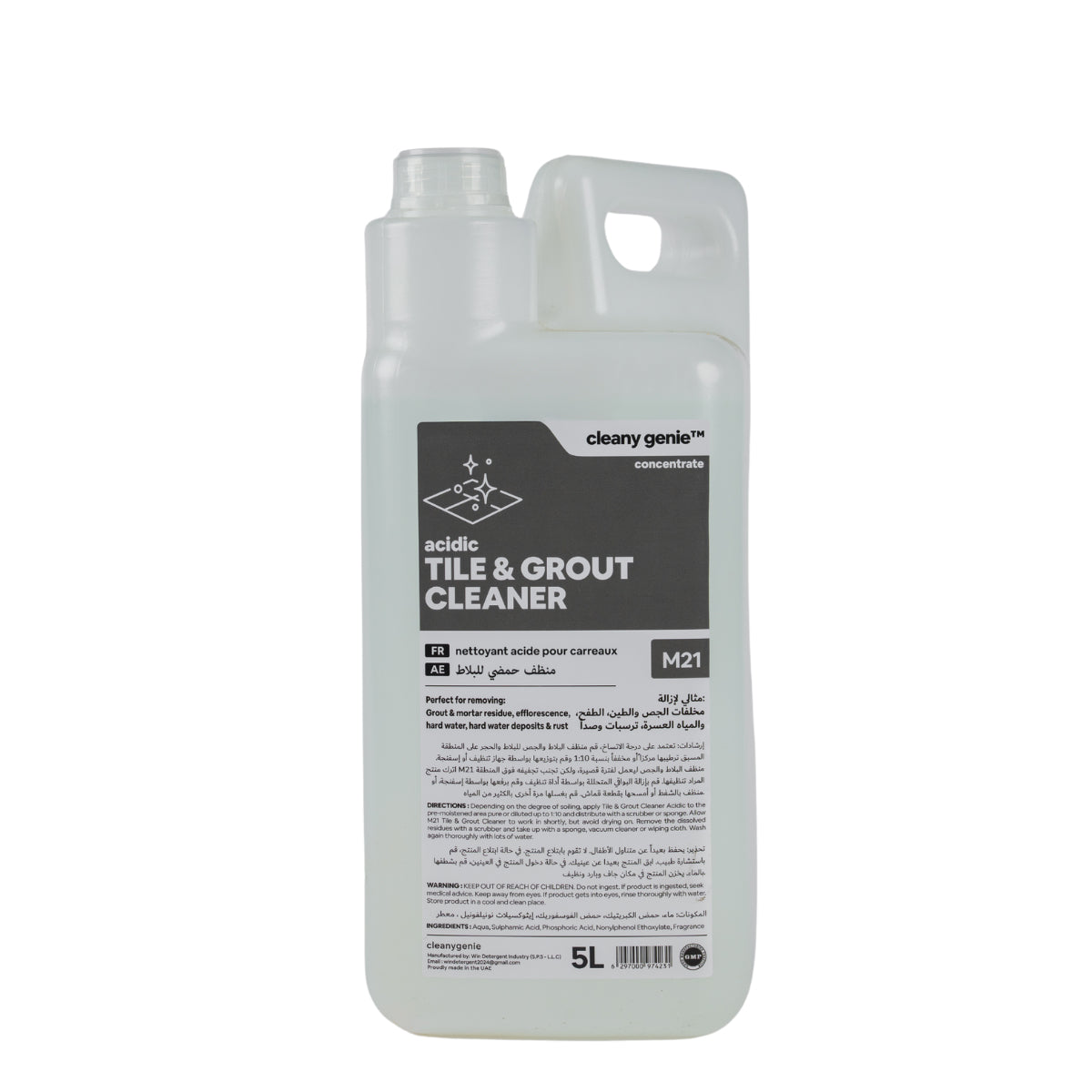 Acidic Tile & Grout Cleaner M21 | 5L