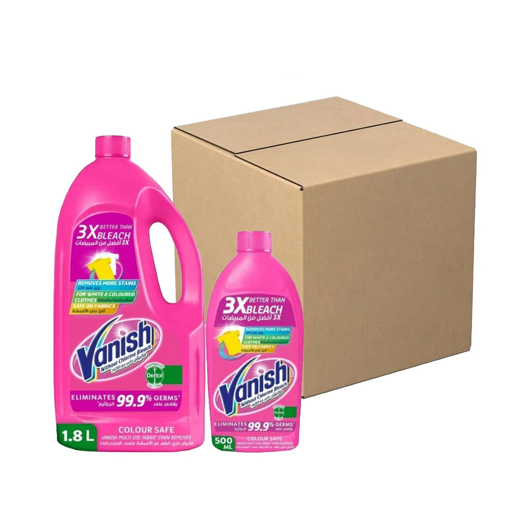 Vanish Pink Stain Remover 1.8L+ Pink 500Ml   |   Pack of 6