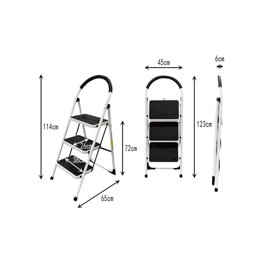 STEEL LADDER 3 STEPS