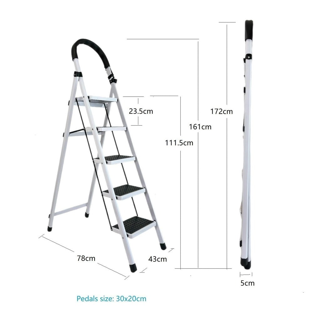 STEEL LADDER 5 STEPS