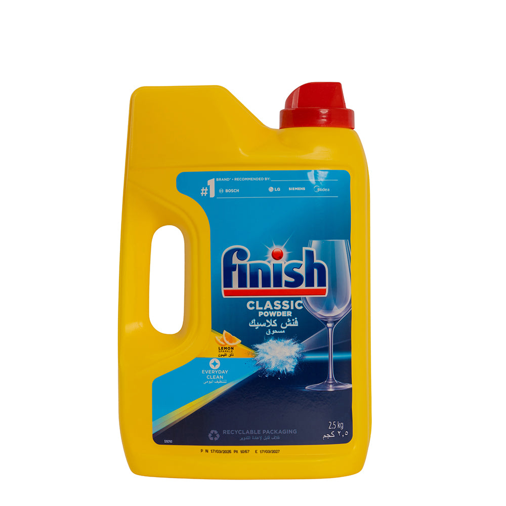 Finish Dishwashing Powder 2.5kg Lemon
