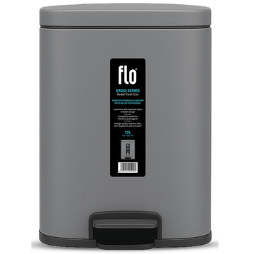 FLO DUSTBIN - ERGO TITANIUM GRAY 12L