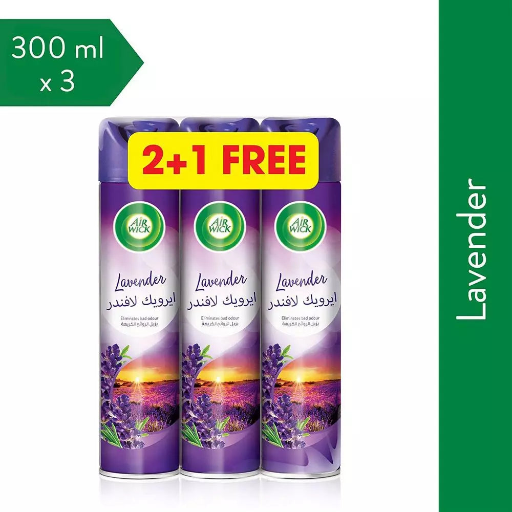 ايرويك - بخاخ معطر برائحة اللافندر 300 مل (2+1)