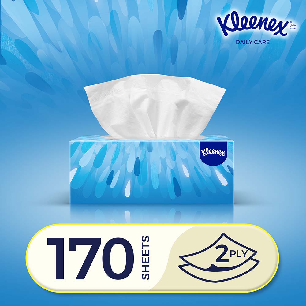 كلينكس مناديل الوجه 170 منديل | حزمة من 5