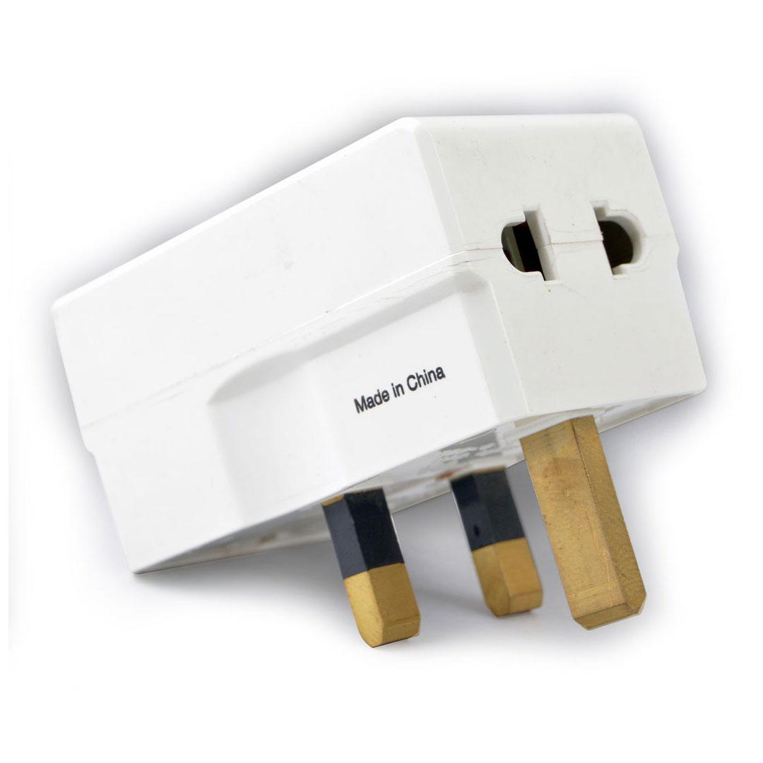 PowerSafe 3 Way Multi Adaptor One Univ Socket and Two 2 Pin Sockets with Fuse 13A