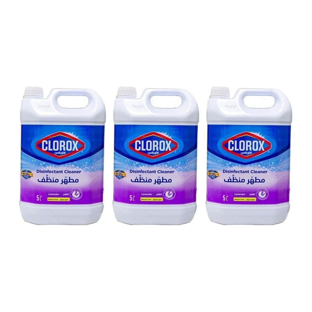 كلوركس إف سي برو مطهر برائحة اللافندر ٥ لتر ٥٠٧٥١ | عبوة من ٣ قطع