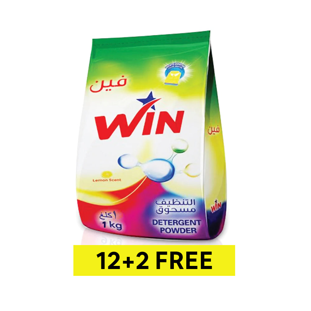 Win Detergent Powder 1KG-Pack Of ( 12 + 2 )