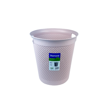 سلة ورقية دائرية دايموند 12 لتر