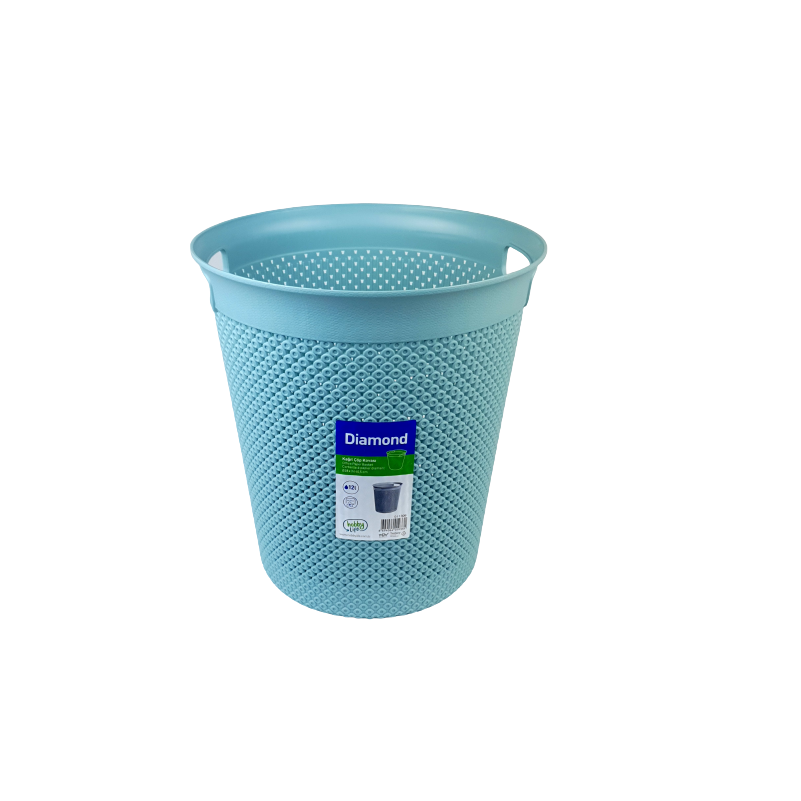 Diamond Round Paper Basket 12L