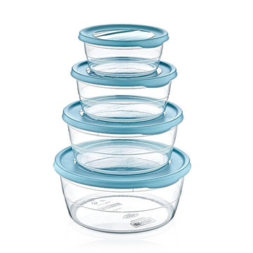 طقم 4 قطع (0.3 لتر، 0.7 لتر، 1.1 لتر، 1.75 لتر) دائري