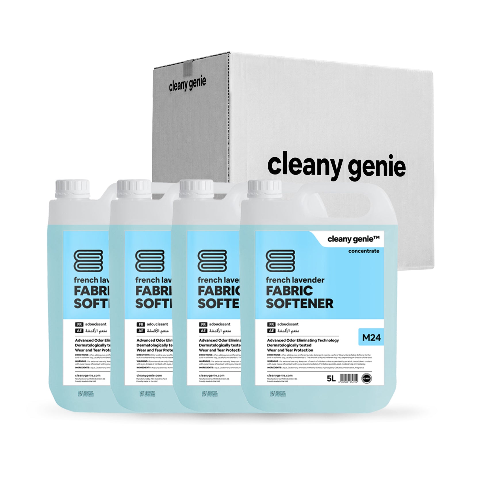 منعم الأقمشة M24 | لافندر فرنسي 5 لتر | حزمة من 4