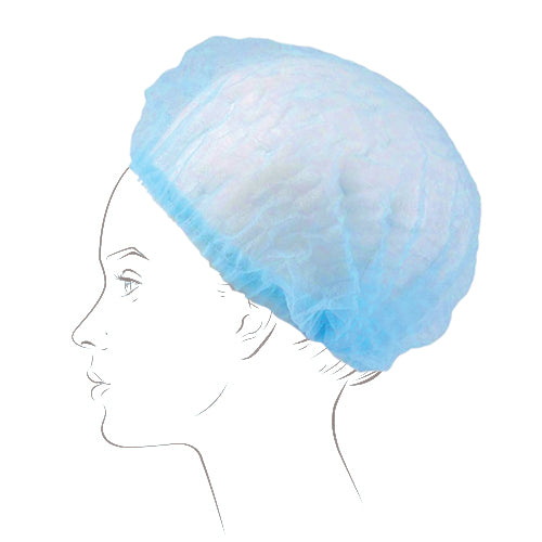 شبكة شعر زرقاء 100 قطعة