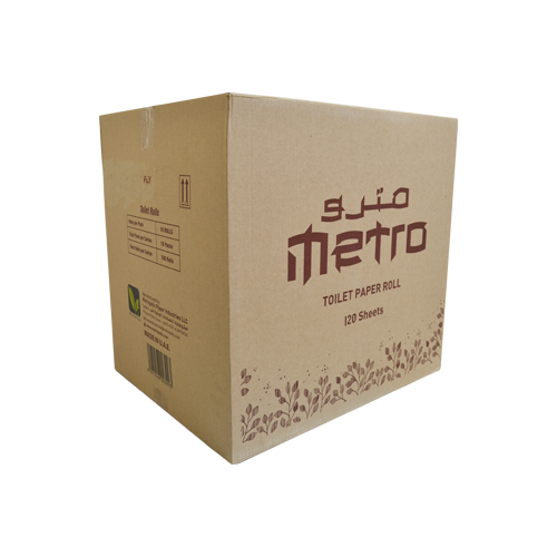 Metro Toilet Roll 120 Sheets | Pack of 100 Rolls