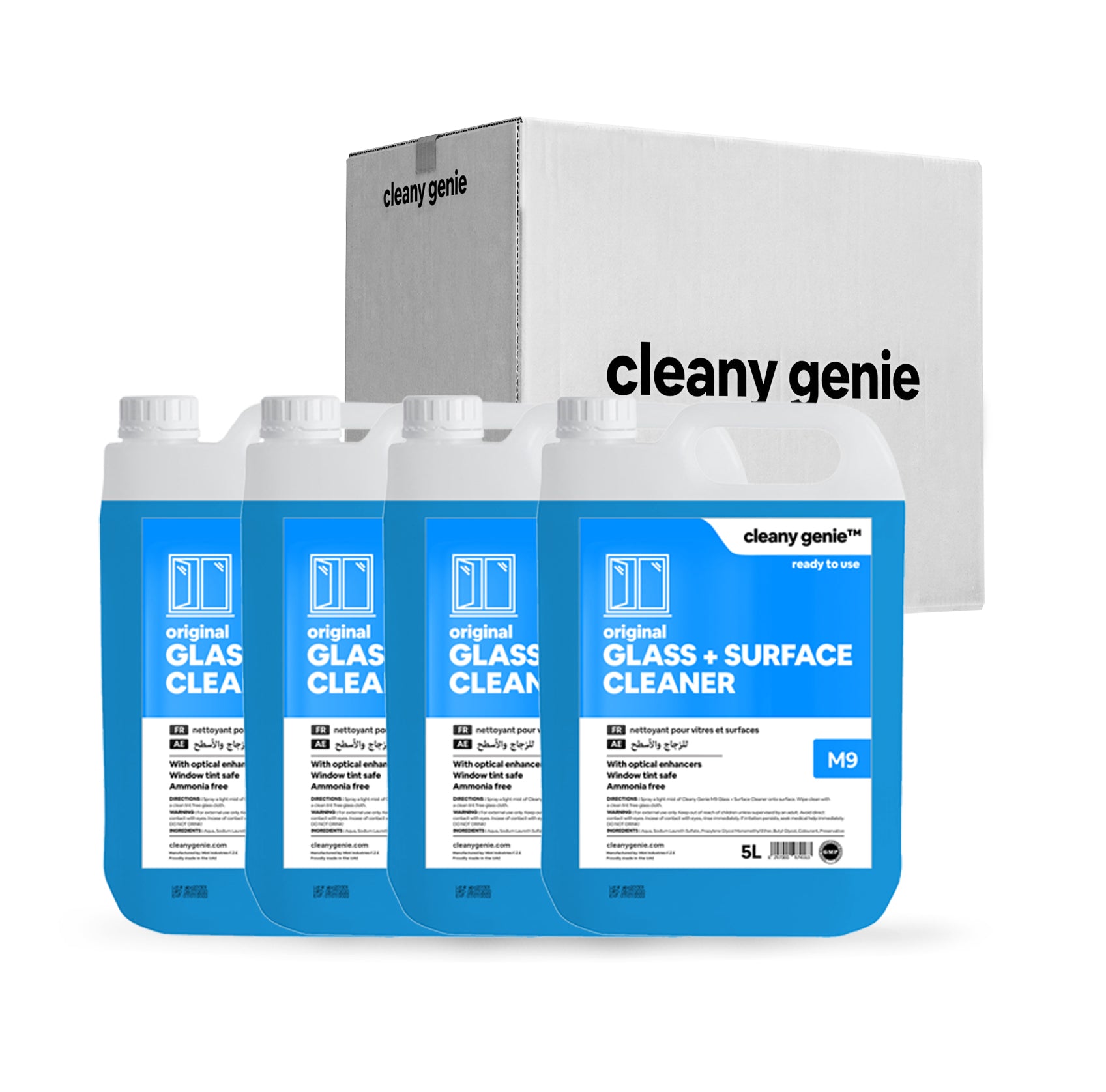 Glass & Surface Cleaner M9 | 5L | Pack of 4