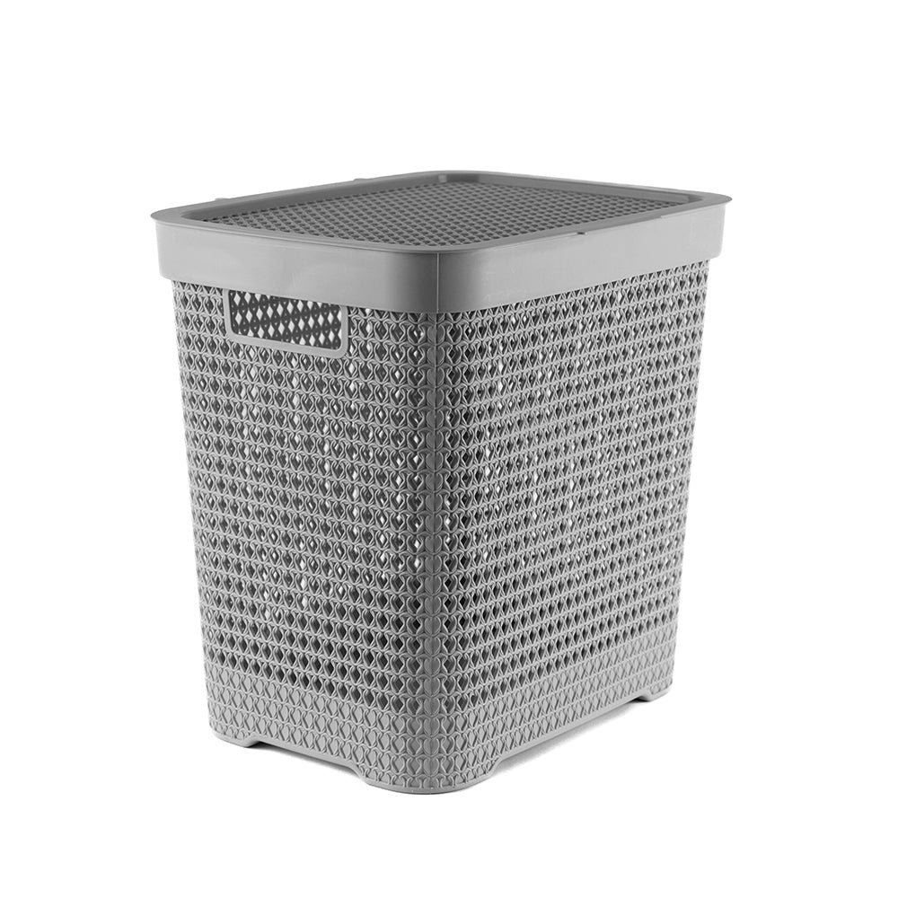 سلة غسيل 913-رمادي 50 لتر